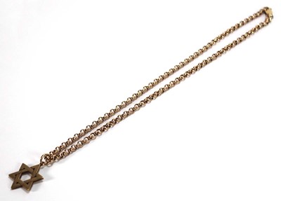 Lot 551 - A 9ct yellow gold chainlink necklace...