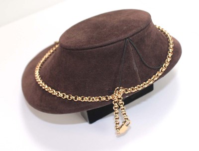 Lot 551 - A 9ct yellow gold chainlink necklace...