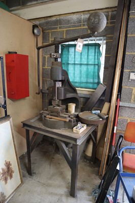 Lot 15 - Norton no. 6DB flypress on stand
