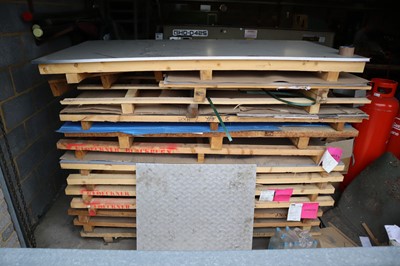 Lot 18 - 7 sheets of mild steel, 1250mm x 1250mm x...