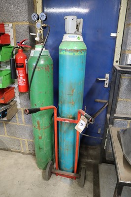 Lot 25 - Oxy Acetylene bottle trolley