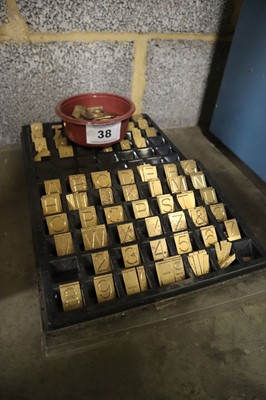 Lot 38 - Quantity of pantograph letters and numbers