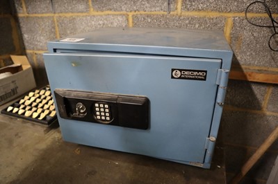 Lot 39 - Decimo combination safe with key