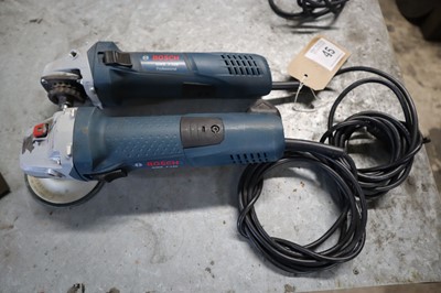 Lot 45 - 2 Bosch GWS7-100 angle grinders