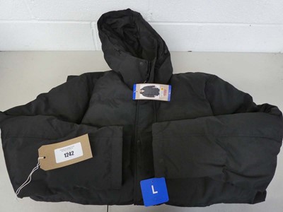Lot 1242 - Levi's long hooded parka coat size L