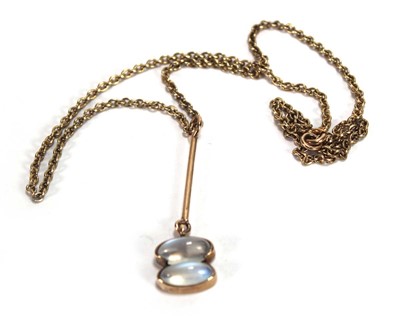 Lot 610 - A 9ct yellow gold chainlink necklace...