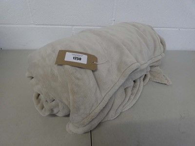 Lot 1250 - Large beige throw
