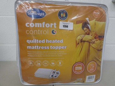 Lot 1266 - Silent Night comfort control quilted heated...