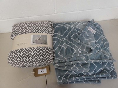 Lot 1277 - x2 patterned throws by Monte & Jardin & Life...