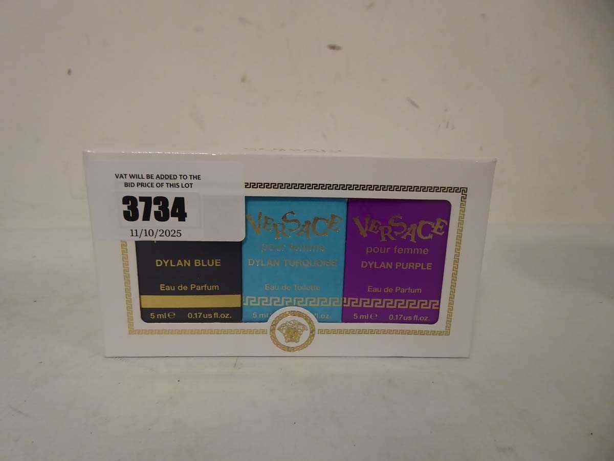 Lot Versace parfums miniatures collection 3x 5ml...
