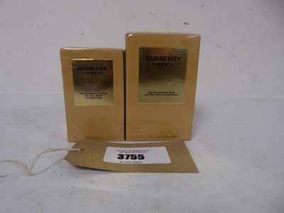 Lot 2x Burberry goddess eau de parfum intense 50ml...