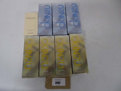 Lot 8x Various Calvin Klein perfumes