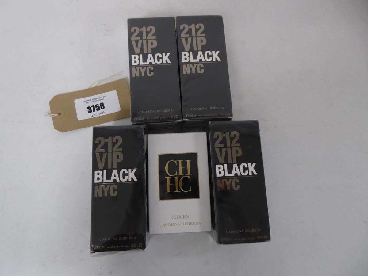 Lot 5x Various Carolina Herrera perfumes