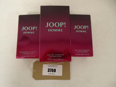 Lot 3x Joop! Homme eau de toilettes 2x 75ml & 200ml