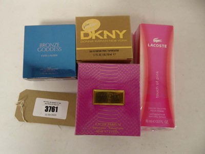 Lot 4x Various perfumes to include Lacoste, DKNY,...