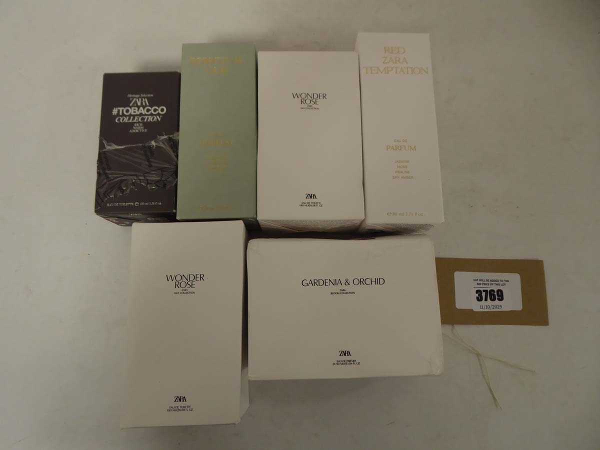 Lot 6x Various Zara perfumes