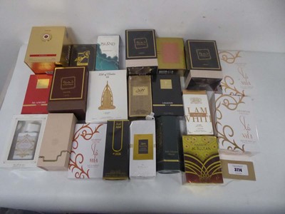 Lot Large selection of various Arabian perfumes
