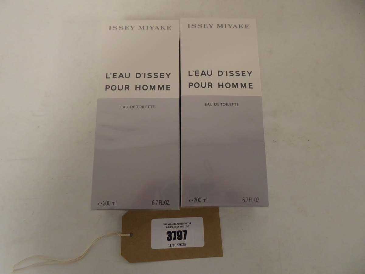 Lot 2x Issey Miyake l'eau d'issey pour homme eau...