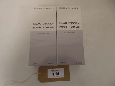Lot 2x Issey Miyake l'eau d'issey pour homme eau...