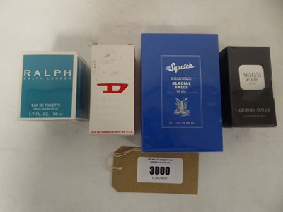 Lot 4x Perfumes to include Ralph Lauren, Armani,...