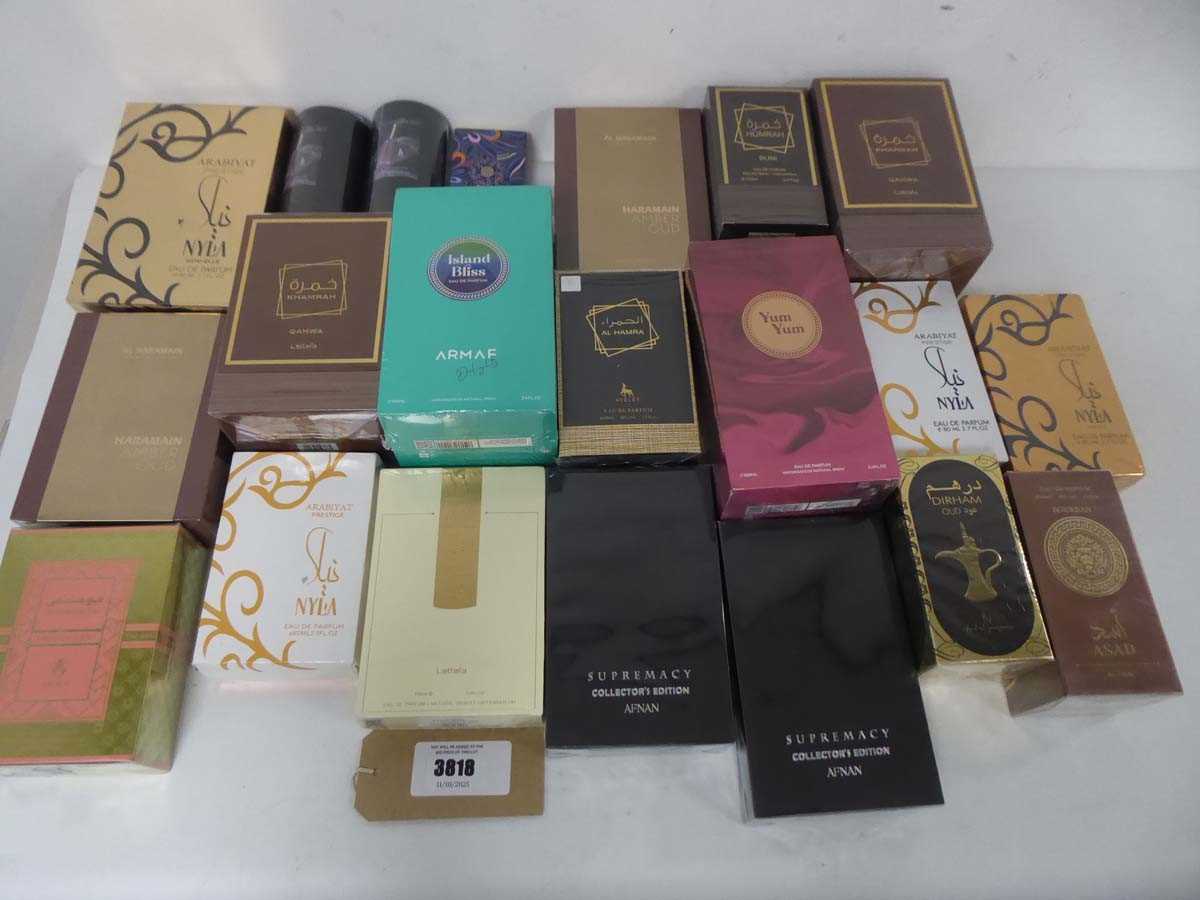 Lot Selection of various arabian perfumes