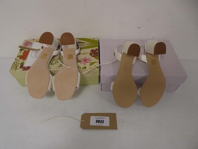 Lot 2x Boxed pairs of bridal shoes to include...