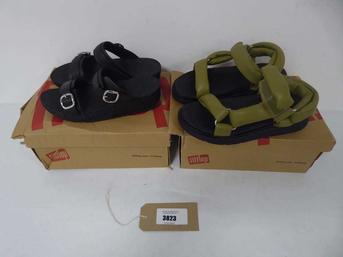 Lot 2x Boxed pairs of Fitflop sandals to include...