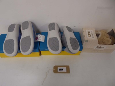 Lot 3x Boxed pairs of slippers to include Totes...