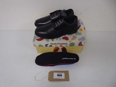 Lot Hush Puppies tim SNR shoes in black size UK6.5...