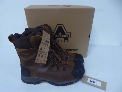 Lot Amblers Safety AS995 pillar boots in brown...
