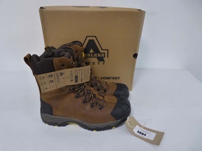 Lot Amblers Safety AS995 pillar boots in brown...
