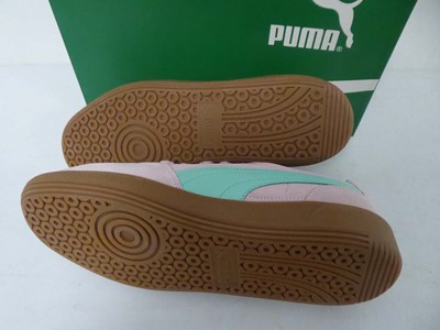 Lot Puma palermo trainers in mauve size UK9.5 - boxed