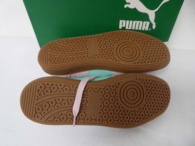Lot Puma palermo trainers in mauve size UK10 - boxed