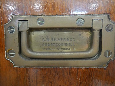 Lot 1176 - Victorian campaign secretaire chest of 3 over...