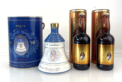 Lot 51 - 3 bottles, 1x Bell's Wade Celebration decanter...