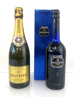 Lot 312 - 2 bottles, 1x Drappier Brut Carte D'Or...