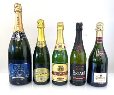 Lot 313 - 5 bottles, 1x Magnum of A. Bagnost Cuvee de...