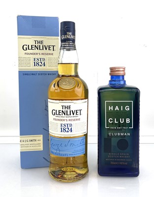 Lot 15 - 2 bottles of Scotch Whisky, 1x The Glenlivet...