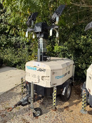 Lot 5 - Tower Light generator telescopic light trailer...