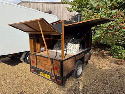 Lot 34 - Single axle catering pizza oven trailer, with...