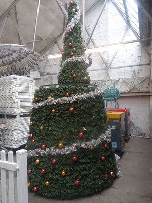 Lot 38 - Approx. 6m tall artificial Christmas tree...