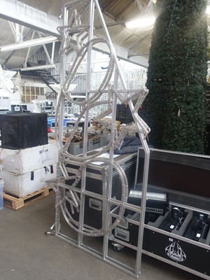 Lot 43 - 2 section overhead LED Christmas festive...