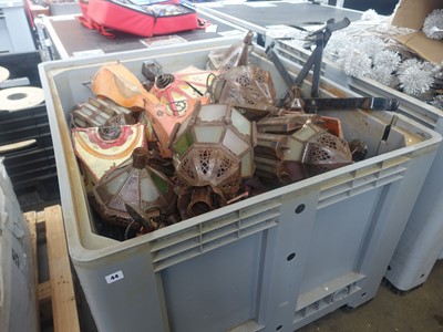 Lot 44 - Large box of festive and decorative lanterns
