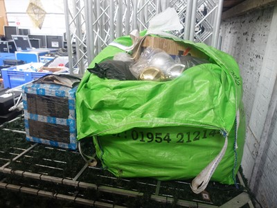 Lot 53 - 2 large bags and a box containing various...