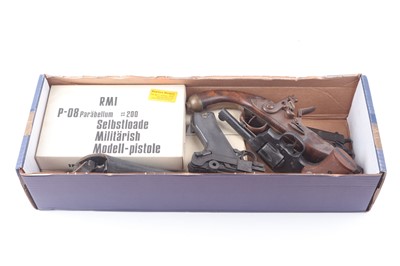 Lot 1010 - (S37) Seven various model pistols: MRC Luger P-...
