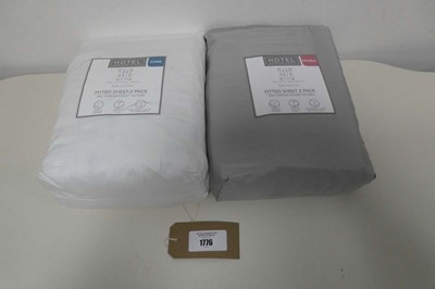 Lot 1293 - x1 Hotel Signature Satin double fitted sheet...