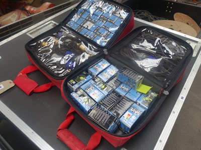 Lot 92 - 2x festoon lamp transit bag kits containing...