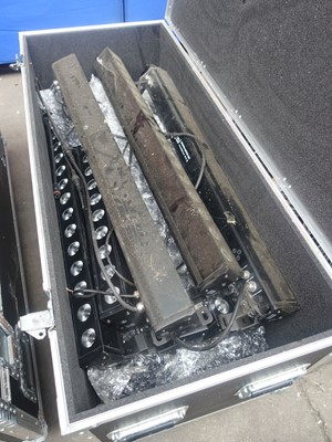 Lot 107 - Mobile flight case containing approx. 10x LEDJ...