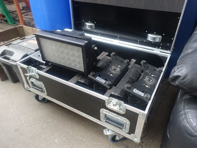 Lot 158 - 4x ADJ 32 hex panel IP LED lights with...