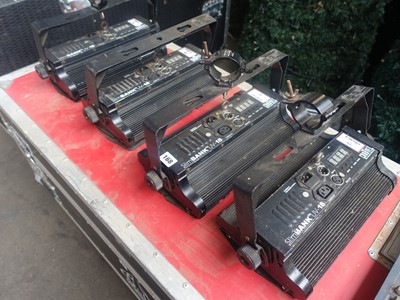 Lot 168 - 4x Chauvet Slim Bank UV-18 light units